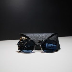 Ray-Ban shades black frames with blue lens